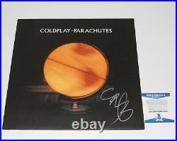 Coldplay Chris Martin Signed'parachutes' Album Vinyl Proof Yellow Beckett Bas