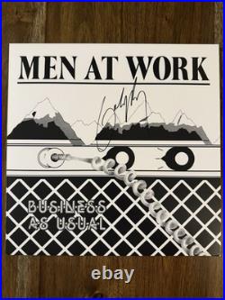 Colin Hay'Men At Work' Band Signed Vinyl Album'Business As Usual' Beckett
