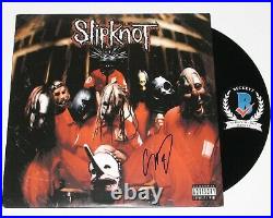 Corey Taylor Signed Slipknot Self Titled Album Vinyl Record Lp Beckett Coa Bas
