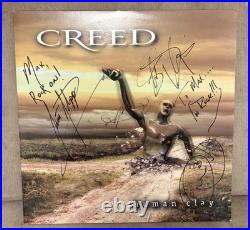 Creed Human Clay Signed Vinyl LP Album Full Band Autographed Stapp Tremonti