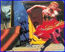 Cyndi Lauper Signed Vinyl Album She's So Unusual With Proof