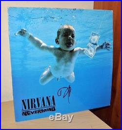 DAVE GROHL SIGNED VINYL LP NEVERMIND NIRVANA ALBUM Kurt Cobain