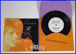 DAVID BOWIE Signed Autograph Santa Monica 1972 Vinyl Record 45 rpm Album LP