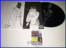 DEATH GRIPS HAND SIGNED VINYL ALBUM RECORD With JSA COA LP ZACH, ANDY & MC RIDE