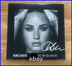 DEMI LOVATO signed vinyl album TELL ME YOU LOVE ME COA