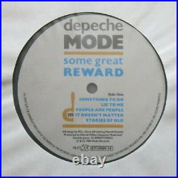 DEPECHE MODE Some Great Reward UK vinyl LP with lyric inner sleeve Fully Signed