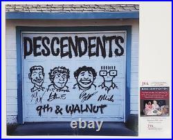 DESCENDENTS BAND SIGNED 9TH & WALNUT VINYL LP RECORD ALBUM With JSA CERT MILO