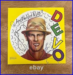 DEVO signed vinyl album ARE WE NOT MEN MARK MOTHERSBAUGH & GERALD
