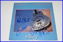 DIRE STRAITS BAND SIGNED'BROTHERS IN ARMS' ALBUM VINYL LP COA MARK KNOPFLER x4