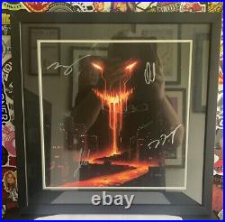 DISTURBED Divisive AUTOGRAPHED SIGNED VINYL ALBUM ART FRAMED