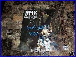 DMX Rare Authentic Hand Signed Vinyl LP Record Rap Hip Hop Year of the Dog Album