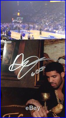 DRAKE Autographed Signed TAKE CARE Vinyl 2 LP Album withCOA & Photo PROOF RARE