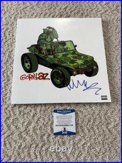 Damon Albarn Signed Gorillaz Self-titled Vinyl Record Album Beckett F17000