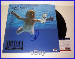 Dave Grohl Nirvana Signed Autograph Nevermind Vinyl Record Album Psa/dna Coa