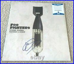 Dave Grohl Signed Foo Fighters Vinyl Album Echoes Silence Patience Grace Bas