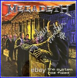 Dave Mustaine Signed Megadeth The System Has Failed Vinyl Record Album