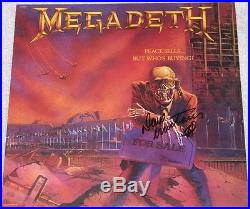 Dave Mustaine Signed Megadeth'peace Sells. But Who's Buying' Vinyl Album Coa