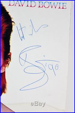 David Bowie Best Wishes Signed Aladdin Sane Album Cover With Vinyl BAS #A08831