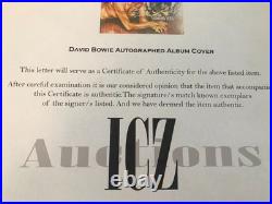 David Bowie Signed Diamond Dogs Album With COA Autographed Cover Sleeve LP Vinyl
