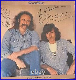David Crosby and Nash CSN FULLY SIGNED Whistling Down the Wire Vinyl Album