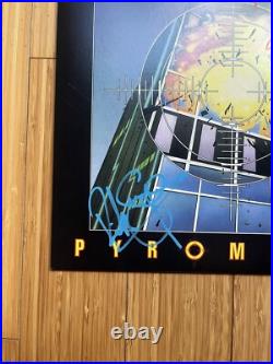 Def Leppard Rick Savage Phil Collen Signed Pyromania Vinyl Record Album JSA