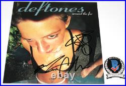 Deftones Signed'around The Fur' Vinyl Record Album Lp Chino Beckett Bas Coa X3