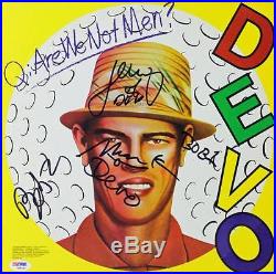 Devo (4) Casale & Mothersbaugh Bros Signed Album Cover With Vinyl PSA/DNA #S06460