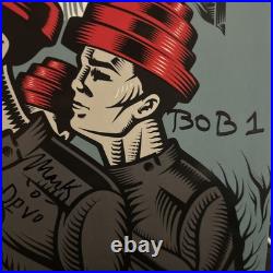 Devo Signed Vinyl Album 50 Years Of De-evolution Autographed LP Devo Signed Vinyl Album 50 Years Of De-evolution Autographed LP