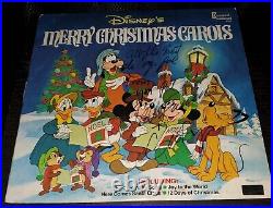 Disney's Merry Christmas Carols' Bill Farmer Autographed Album Cover + 33 Vinyl