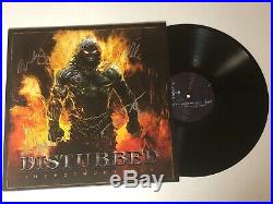 Disturbed Autographed Signed Vinyl Album 1 With Exact Signing Picture Proof