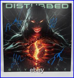 Disturbed Signed Autograph Divisive Vinyl Album David Draiman +3 Beckett Loa