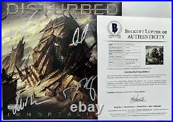 Disturbed Signed Autograph Immortalized Vinyl Album David Draiman +3 Beckett Coa