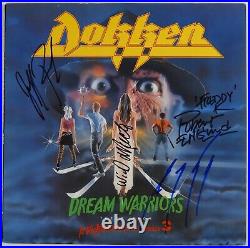 Dokken Signed Autograph JSA Record Album Vinyl Dream Warriors Robert Englund