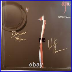 Donald Fagen Walter Becker Signed Steely Dan Aja Vinyl Record Album with COA