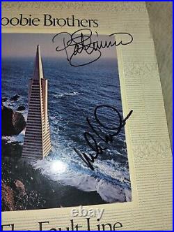 Doobie Brothers Simmons, Johnston, McDonald Autographed Signed Lp Vinyl Album