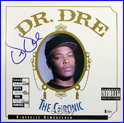 Dr. Dre Signed The Chronic Album Cover With Vinyl Autographed BAS #A09742