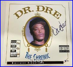 Dr. Dre Signed The Chronic Album Vinyl Authentic Autograph Proof Beckett Loa F