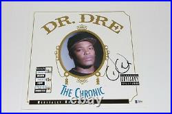 Dr. Dre Signed'the Chronic' Album Vinyl Record Lp Beckett Coa N. W. A Eminem Bas