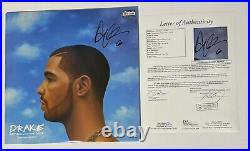 Drake Signed Nothing Was The Same Vinyl Record Album Lp + Jsa Loa