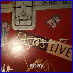 EAGLES signed vinyl album LIVE by 5 Artists