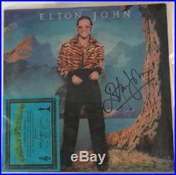 ELTON JOHN Caribou Vinyl Album with Signed Authentic Autograph Comes w COA MINT