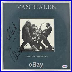 Eddie Van Halen & Alex Van Halen Signed Album Cover With Vinyl PSA/DNA #Q52112