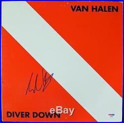 Eddie Van Halen Diver Down Signed Album Cover With Vinyl Autograph PSA/DNA #S38054