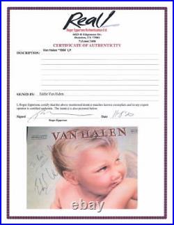 Eddie Van Halen Signed Autograph Album Vinyl Record Van Halen 1984 with JSA COA