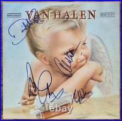 Eddie Van Halen Signed By Full Band Auto 1984 Vinyl Record Album COA (PSA)
