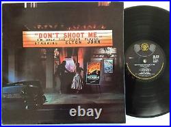 Elton John Signed Don't Shoot Me I'm Only The Piano Player Vinyl Album JSA