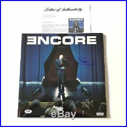 Eminem Signed Encore LP Vinyl PSA/DNA Album Autographed