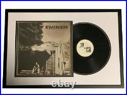 Eminem Slim Shady Signed Framed The Marshall Mathers Lp Album Vinyl Beckett Bas