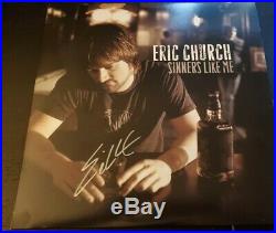 Eric Church SIGNED Sinners Like Me Album Autographed Vinyl LP CHIEF EFC Rare