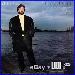 Eric Clapton Signed August Album Cover With Vinyl Autographed BAS #A80437